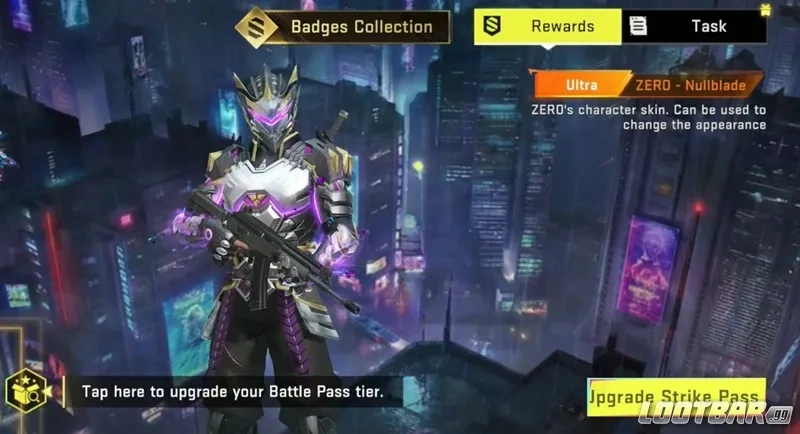 Blood Strike Neon Edge Strike Pass - Zero Null Blade