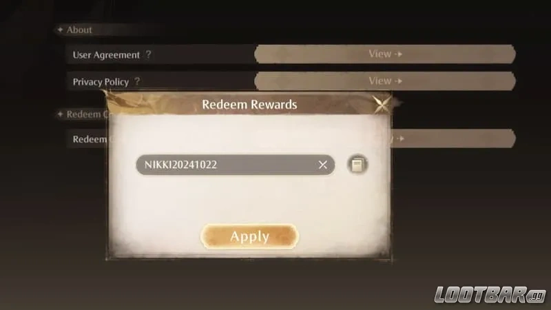 Infinity Nikki redeem code