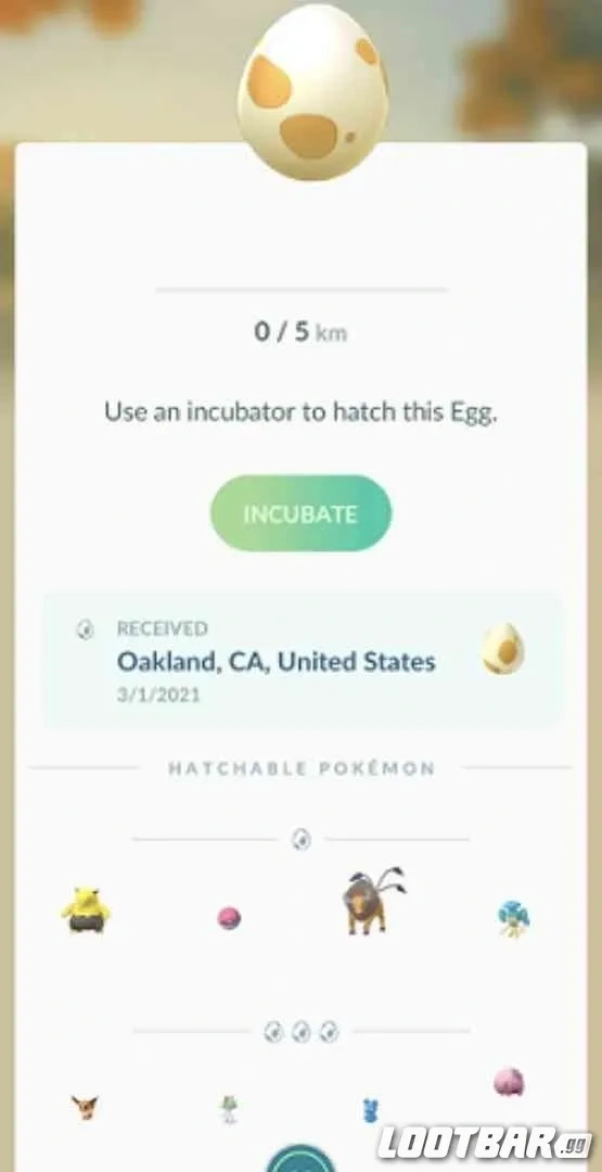 Hatching Pokémon from Eggs 