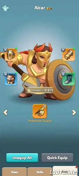 Hero Gear Swapping