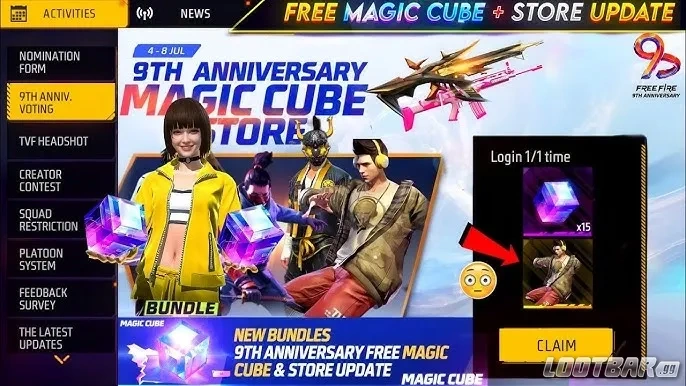 9th anniv magic cube update