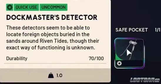 What is Dockmaster's Detector