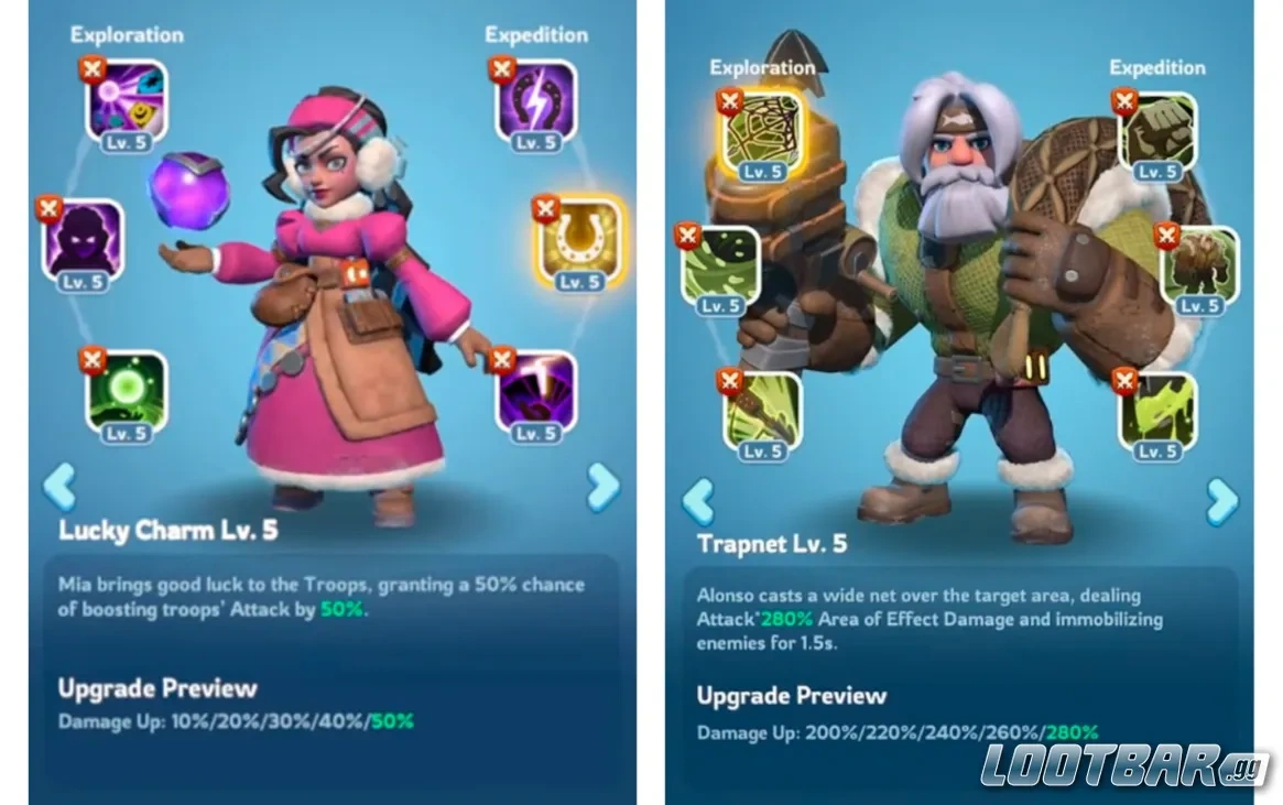 Mia Gen 3 Lancer and Alonso Gen 2 Marksman