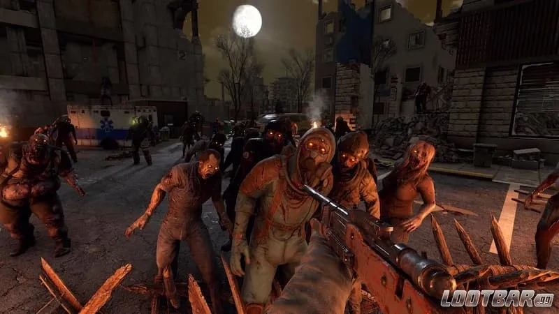 Horde of zombies in 7 Days to Die