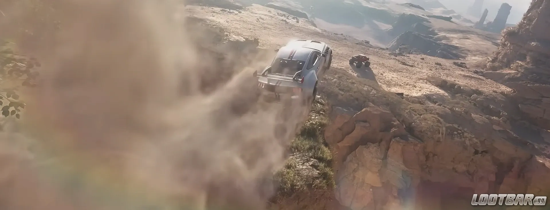 Ford Mustang GTD speeding off a cliff's edge