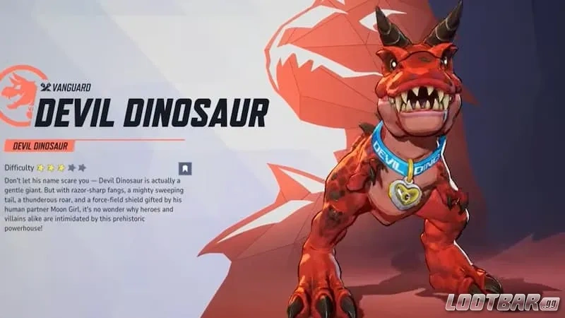 Devil Dinosaur in Marvel Rivals