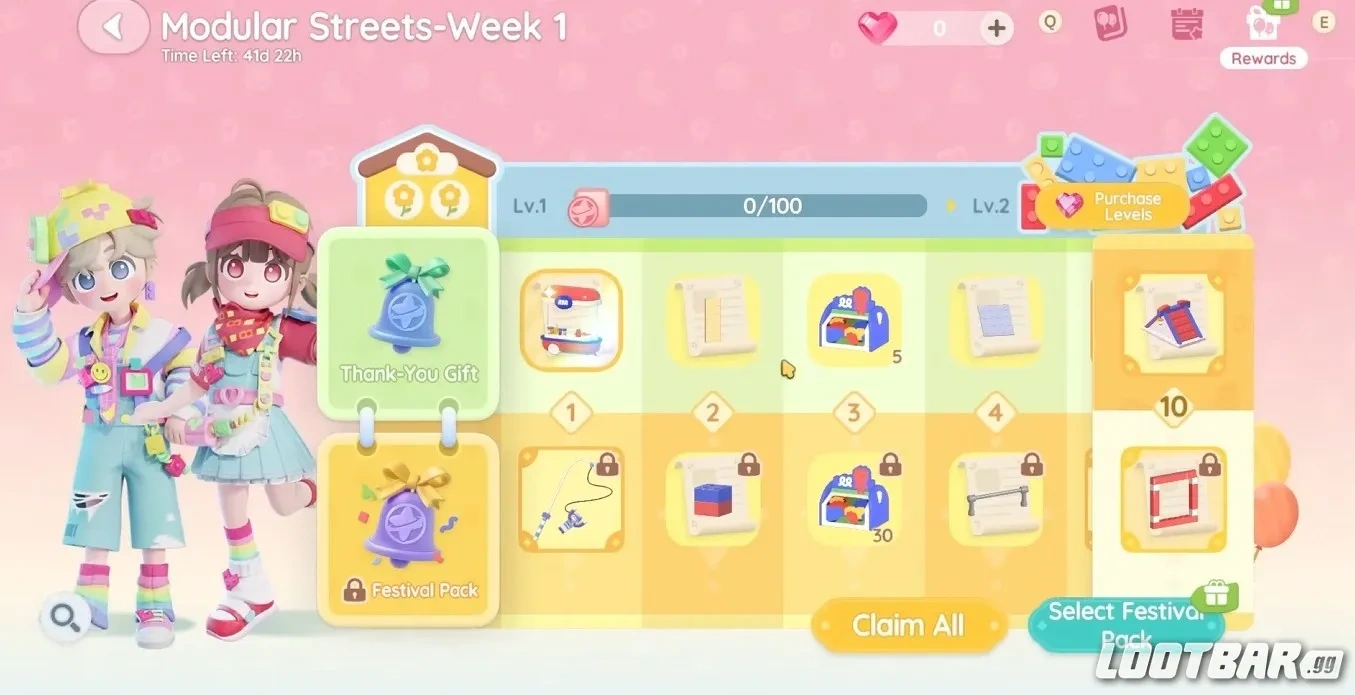 Modular Street Festival Quests, Tokens, and Rewards