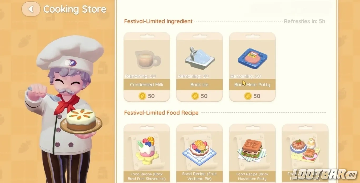 Cooking Limited-Time Recipes in the Heartopia Modular Street Festival