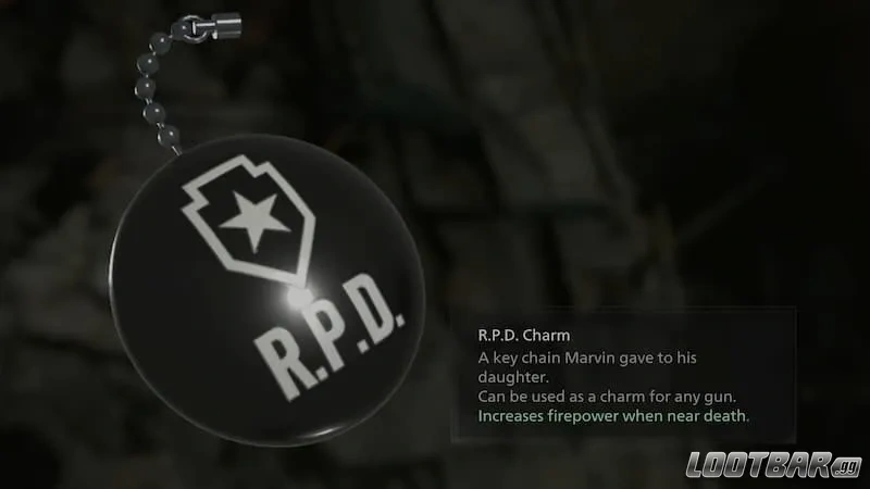 R.P.D. Charm in Resident Evil Requiem