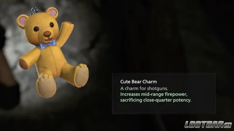 Cute Bear charm in Resident Evil Requiem
