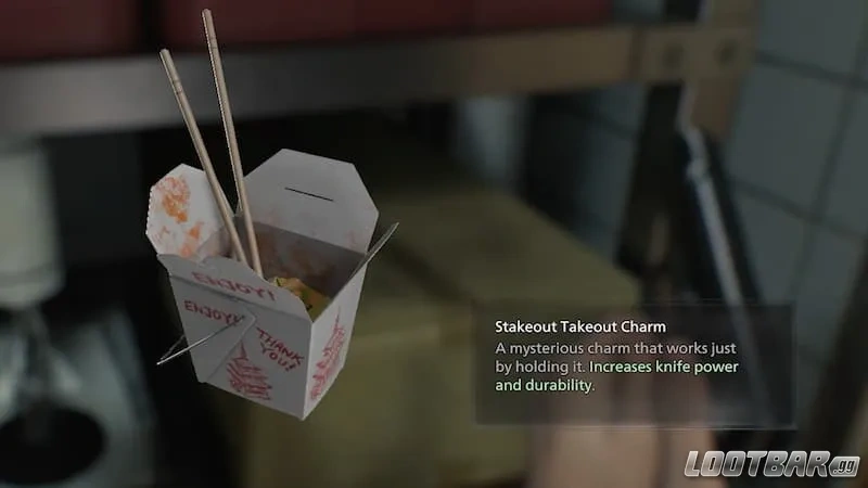 Stakeout charm in Resident Evil Requiem