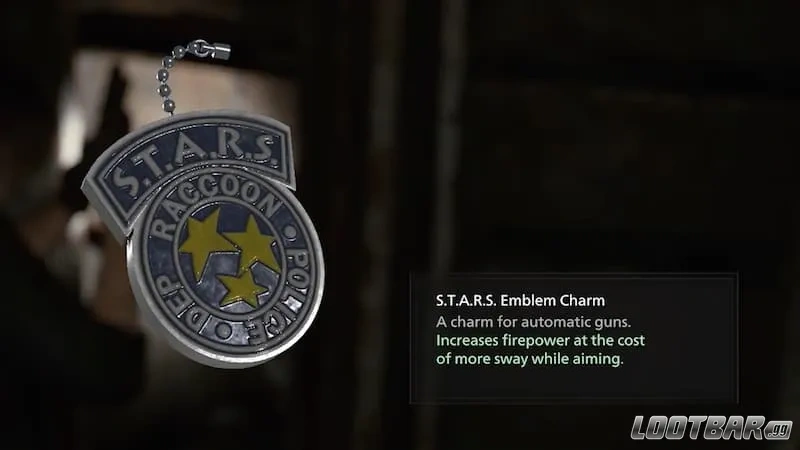 S.T.A.R.S. Emblem charm in Resident Evil Requiem