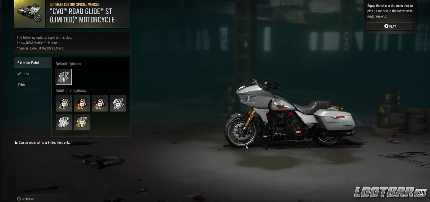 PUBG x Harley-Davidson collab