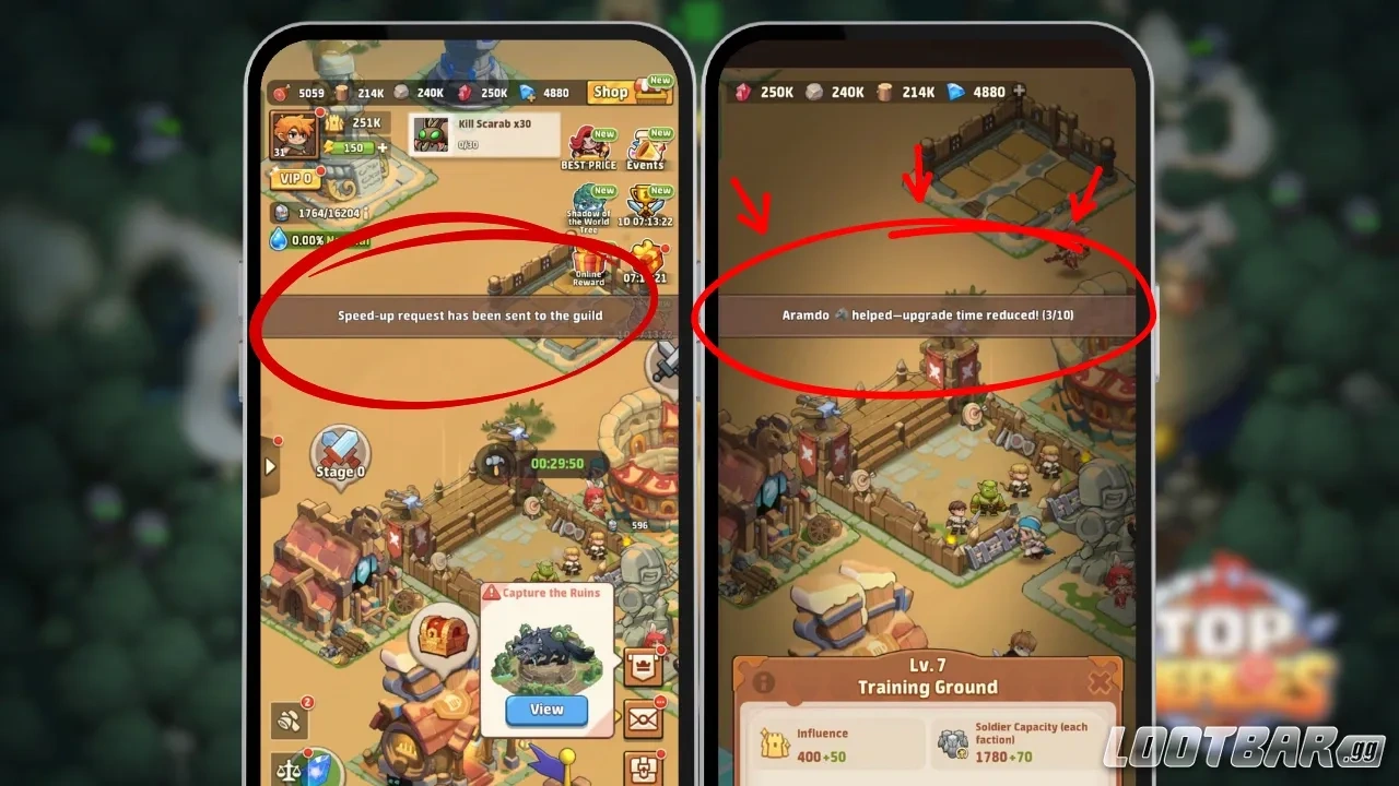 Guild Help Clicks