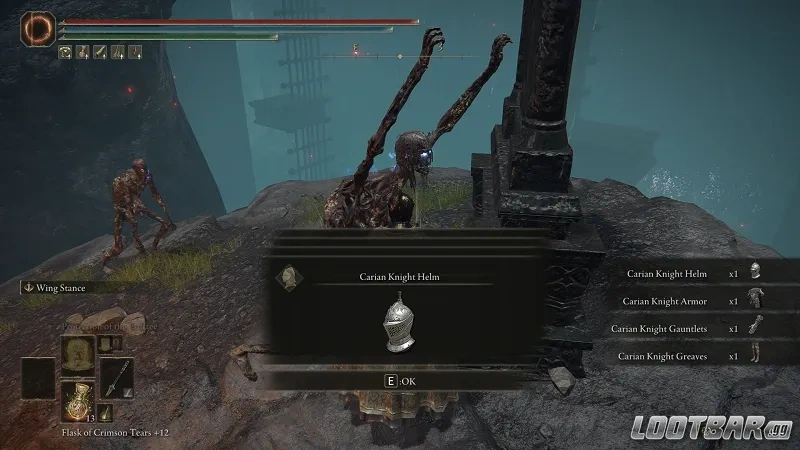 Obtaining the Carian Knight set