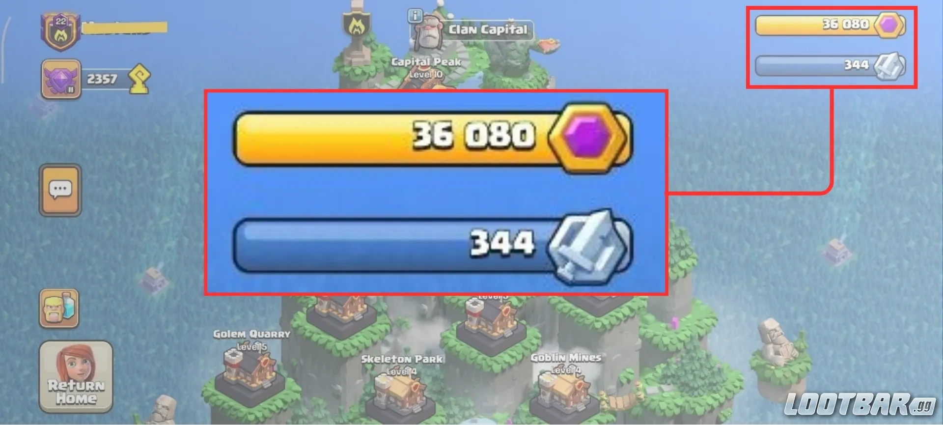 Clash of Clans Capital Gold and Raid Medals