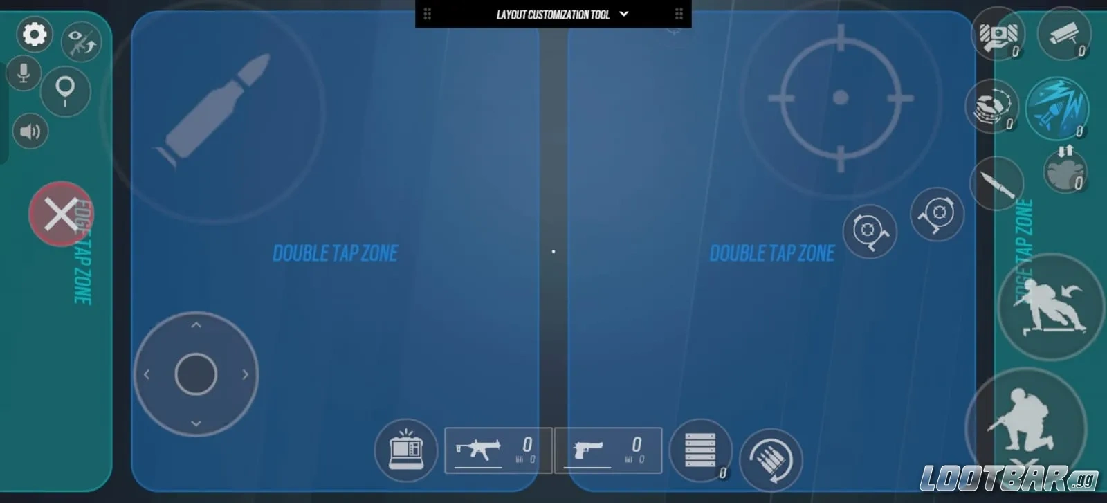 Rainbow Six Mobile 4 finger claw HUD layout