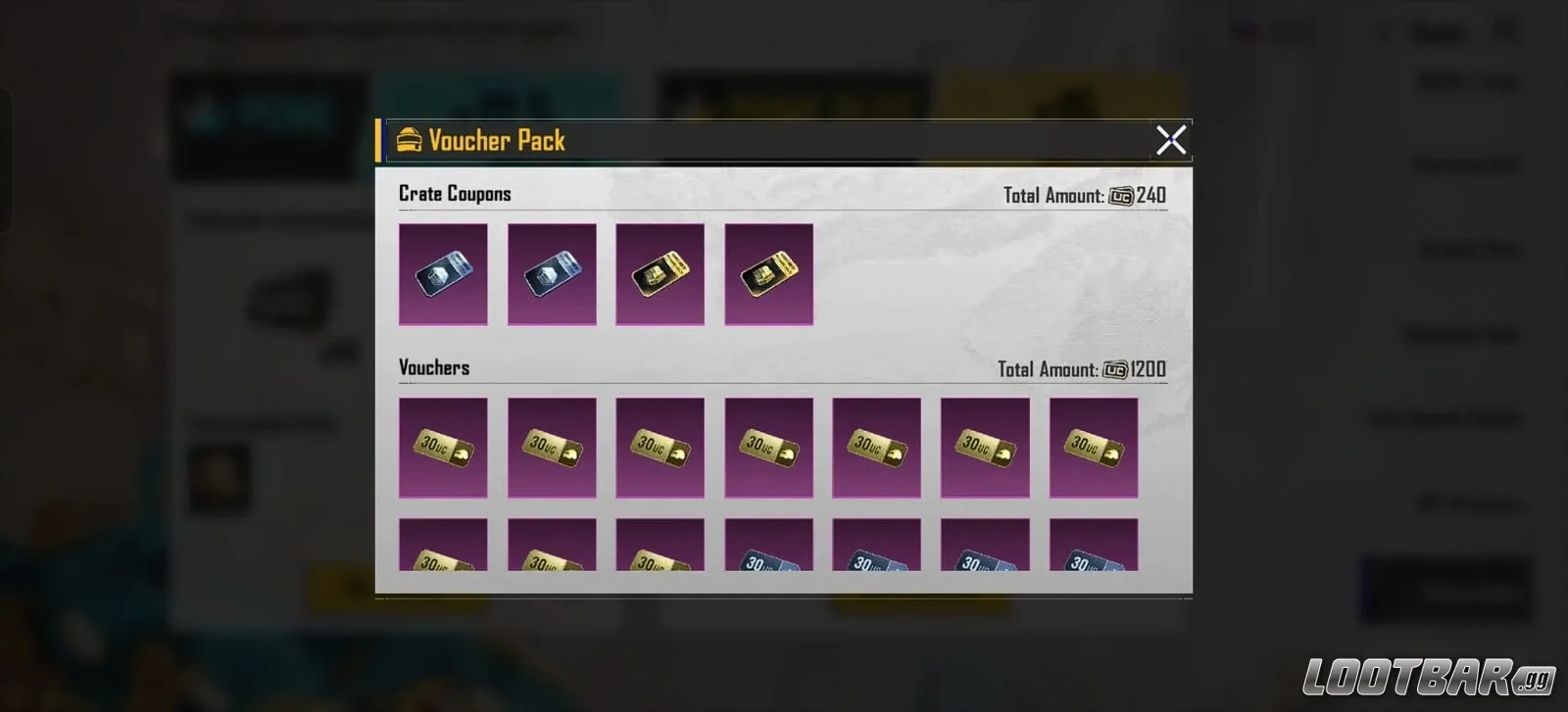 Prime Plus crate coupons and UC vouchers