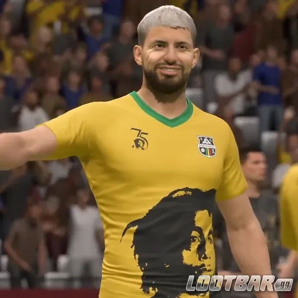 Aguero celebrating in FC