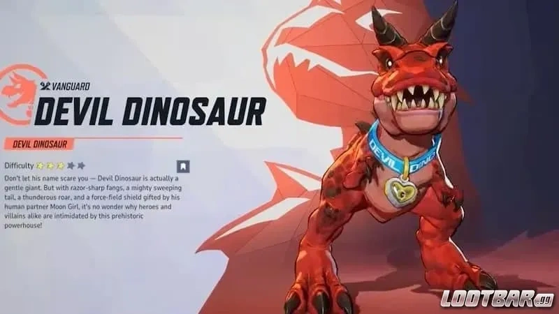Devil Dinosaur skills in Marvel Rivals