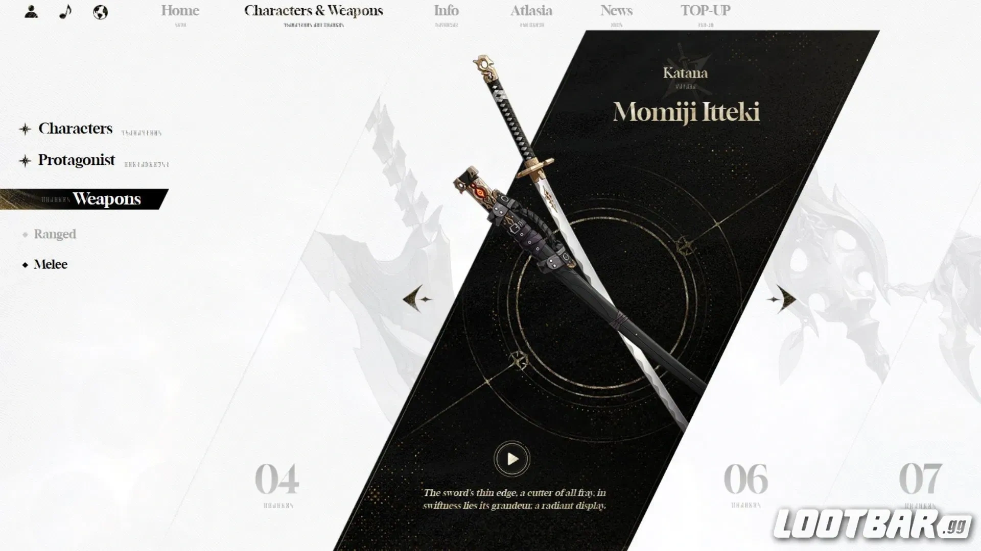 Mommiji Itekki Weapon Model