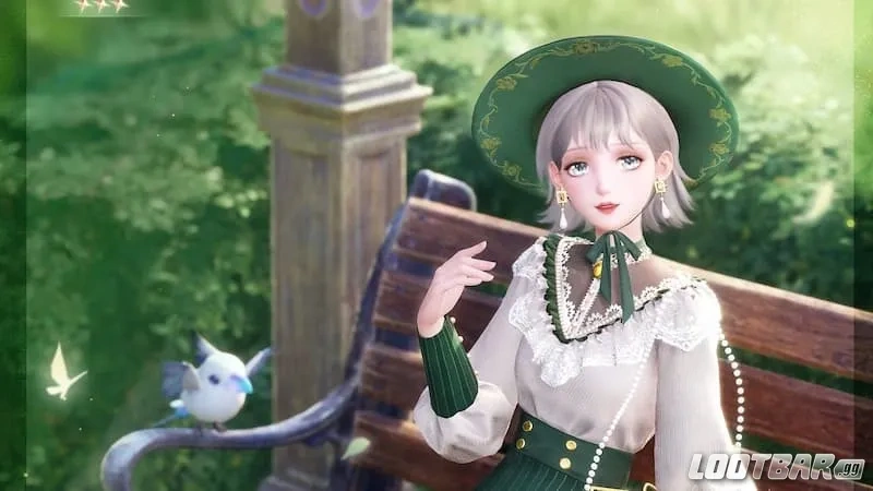 Unfettered Meadow outfit in Infinity Nikki