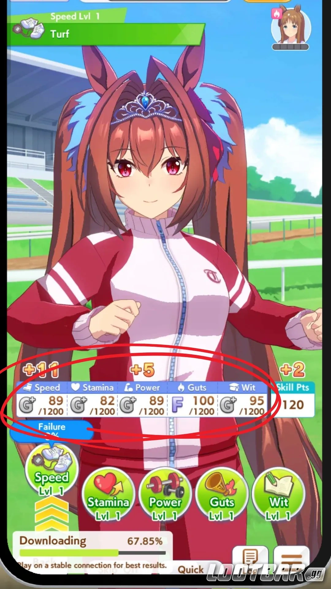 Umamusume Five Stats 