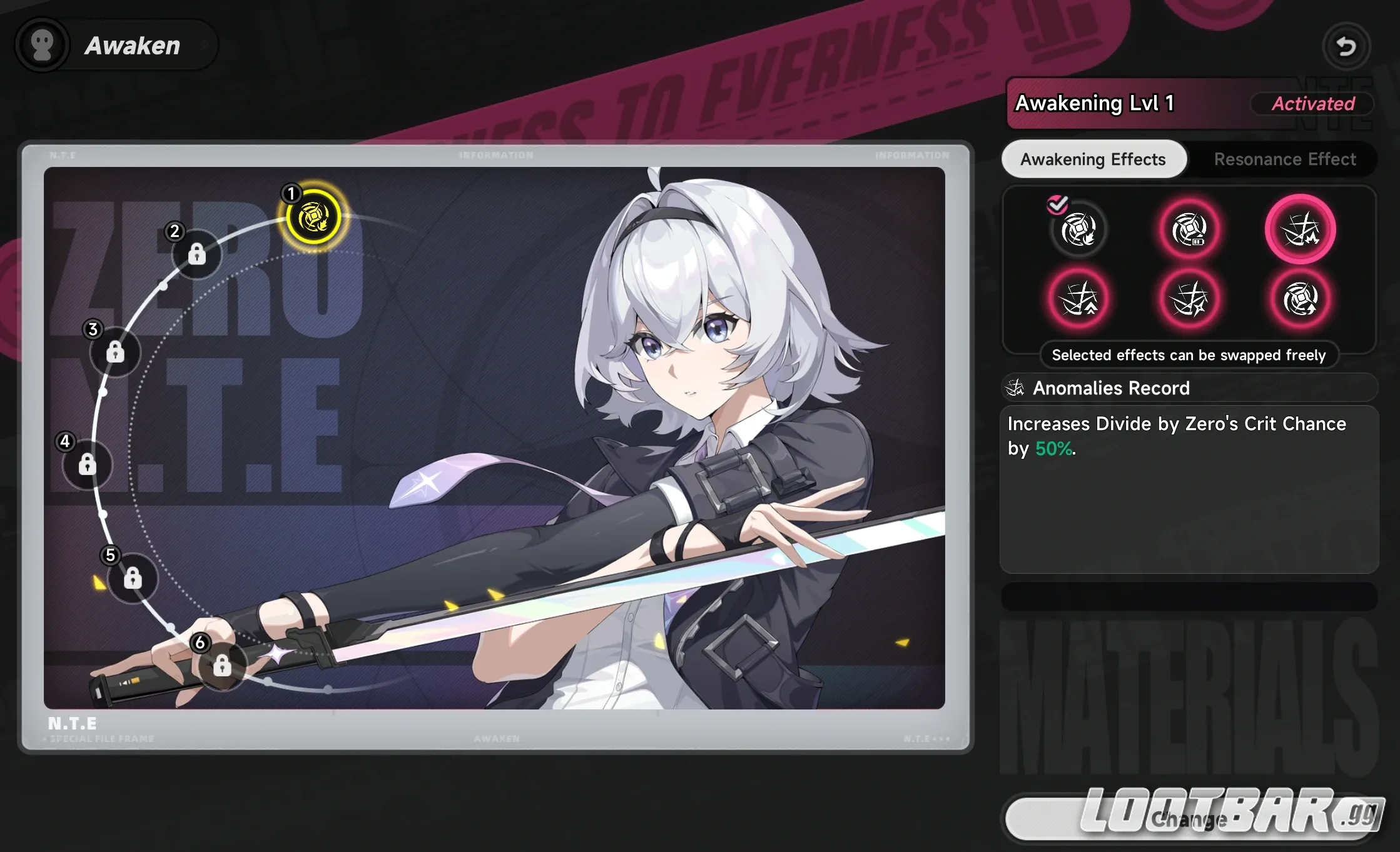 NTE Esper Zero Awakening