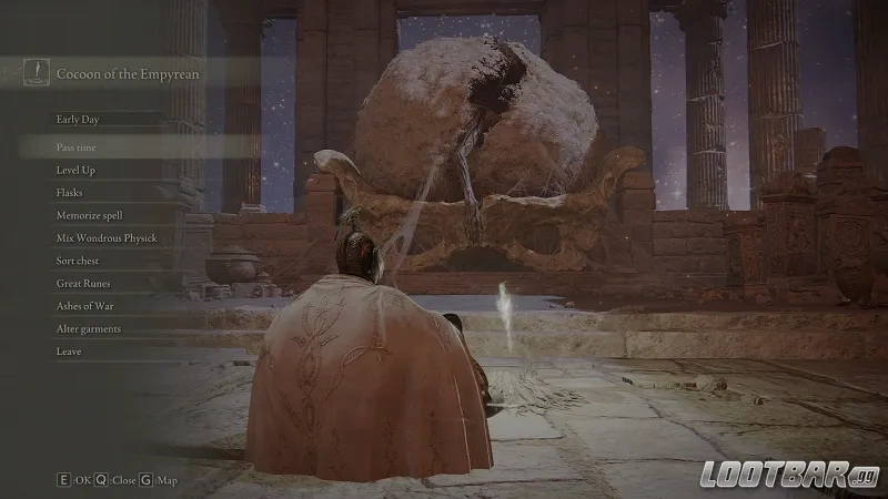Site of grace next to the Coccoon of the Empyrean