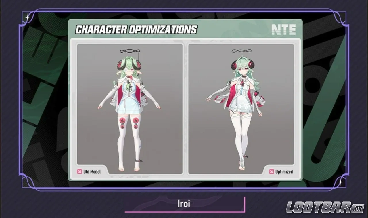 NTE Ver.1.1 キャラクター最適化 - Iroi
