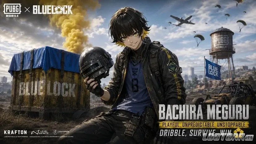 Мегуру Бачира pubg mobile blue lock
