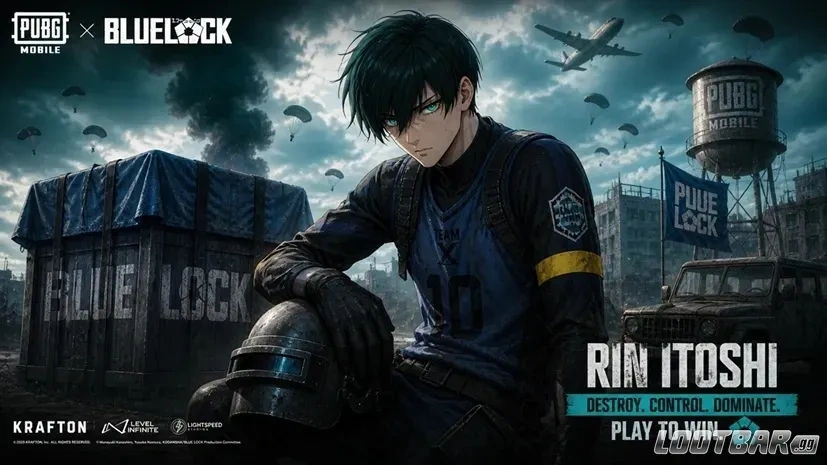 Рин Итоши pubg mobile blue lock