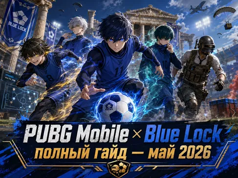 PUBG Mobile × Blue Lock: полный гайд - май 2026