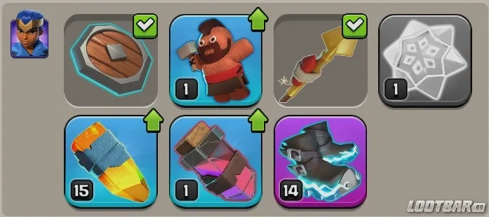 Clash of Clans Royal Champion Equipments
