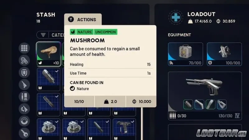 mushrooms in arc raiders
