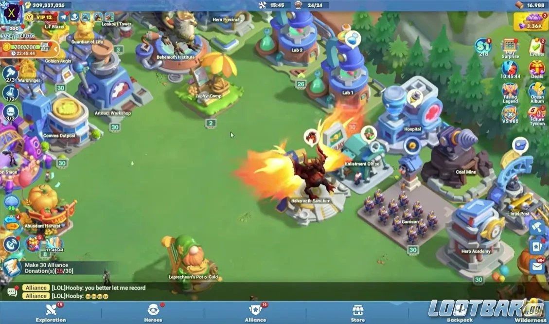 Отдельная платформа Blazing Reaper в системе титанов Tiles Survive