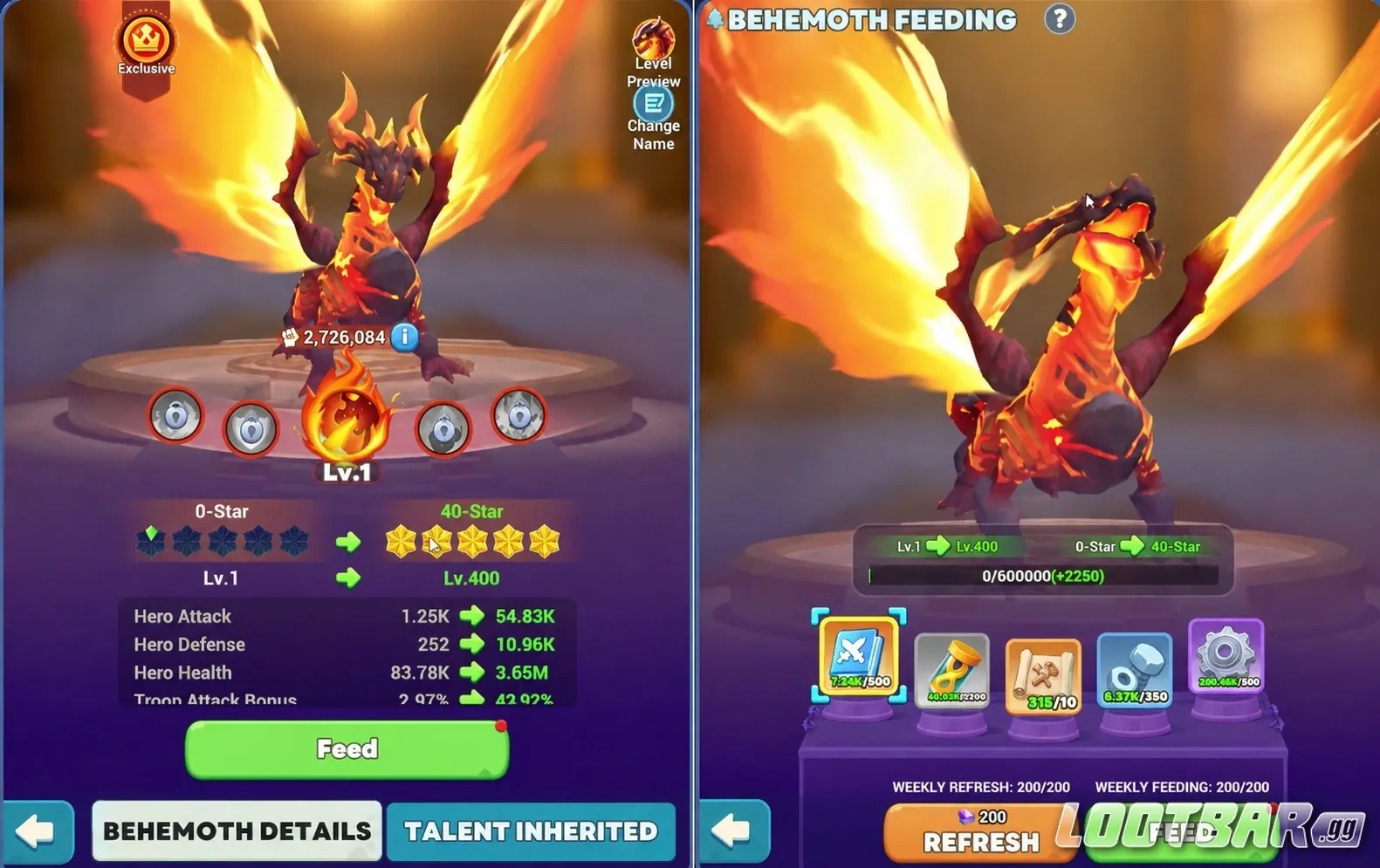 Кормление Blazing Reaper в Tiles Survive с недельным лимитом и обновлением списка предметов