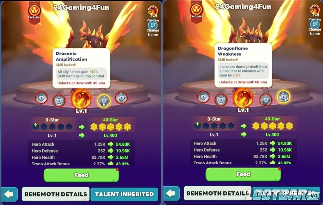 Навыки Blazing Reaper в Tiles Survive на уровнях 45 и 60