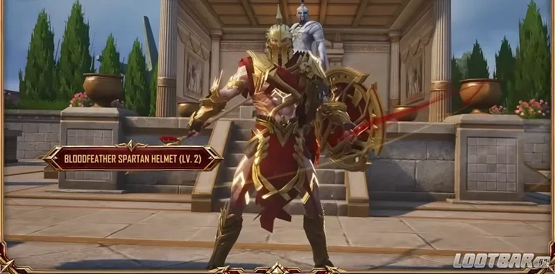 Bloodfeather Spartan Helmet Lvl 2