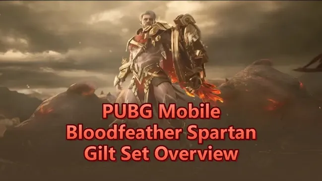 New PUBG Mobile Bloodfeather Spartan Gilt Set Overview