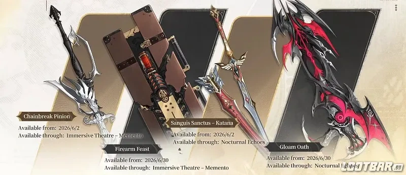 New Duet Night Abyss standard weapons