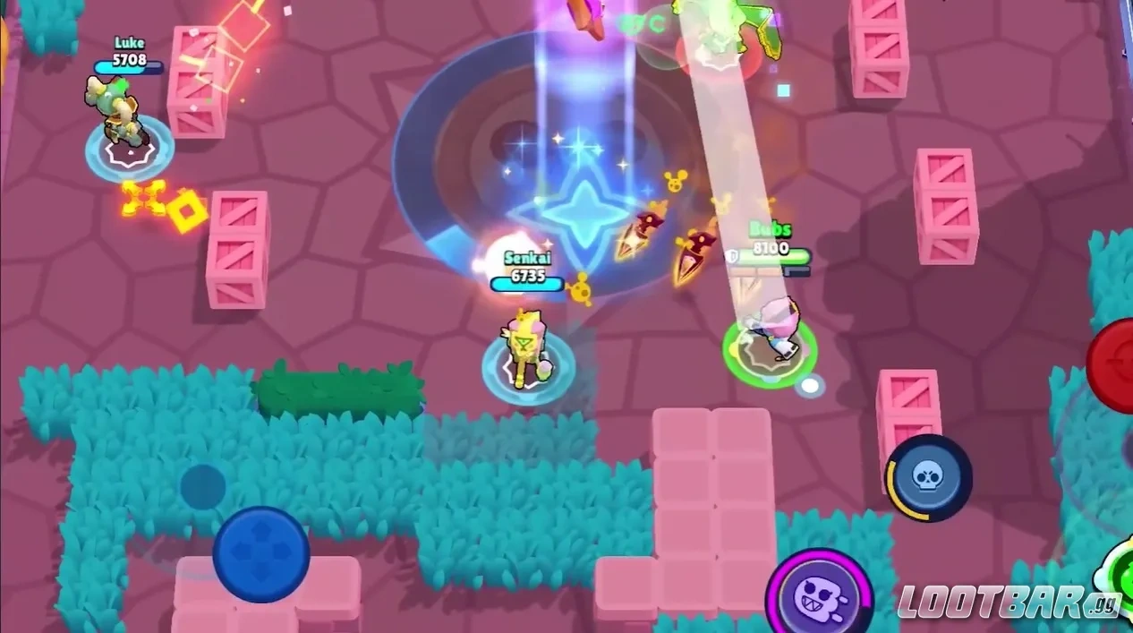 Колетт, Биби и Кроу как сильные бойцы для второго прайма в Brawl Stars