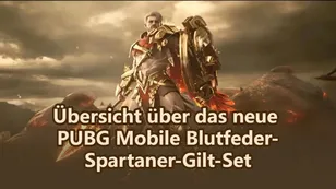 Übersicht über das neue PUBG Mobile Blutfeder-Spartaner-Gilt-Set
