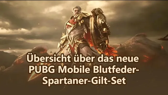 Übersicht über das neue PUBG Mobile Blutfeder-Spartaner-Gilt-Set