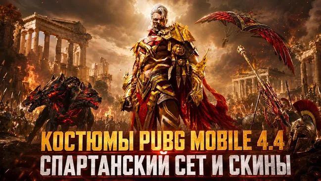 Костюмы PUBG Mobile 4.4: спартанский сет и скины