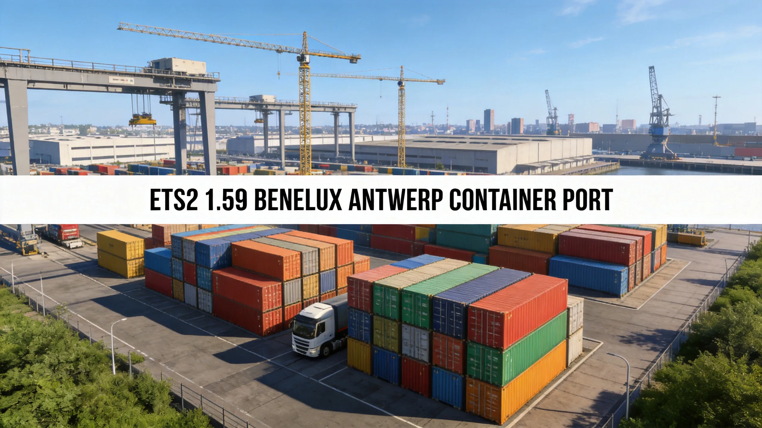 ETS2 1.59 Benelux Antwerp container port