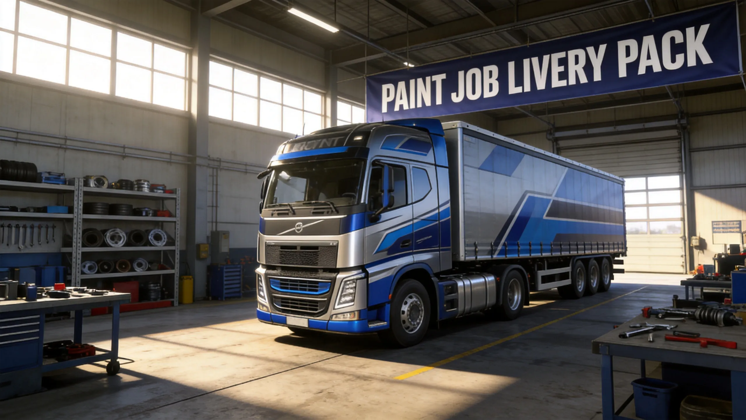 ETS2 paint job livery pack garage customization