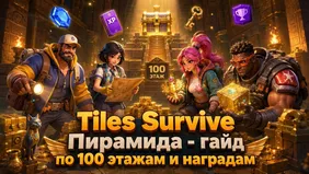 Tiles Survive: Пирамида - гайд по 100 этажам и наградам