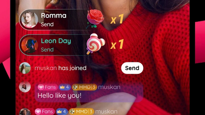 Virtual gifts on Likee