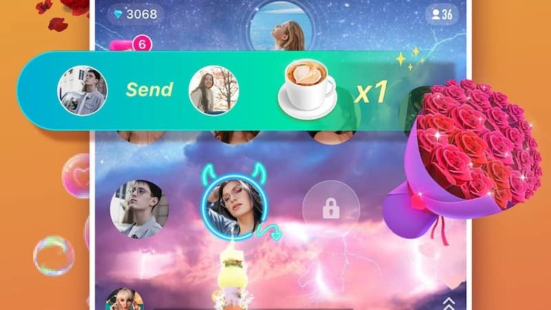 Sending gifts using coins in YoHo